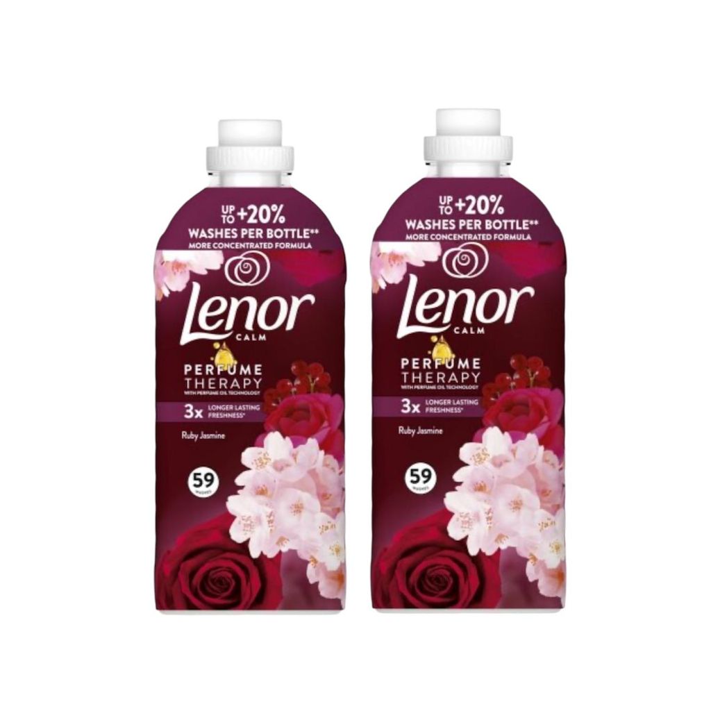 Lenor Rubin Jasmin Spülung 59 Wäschen 2x1239ml Produktbild 