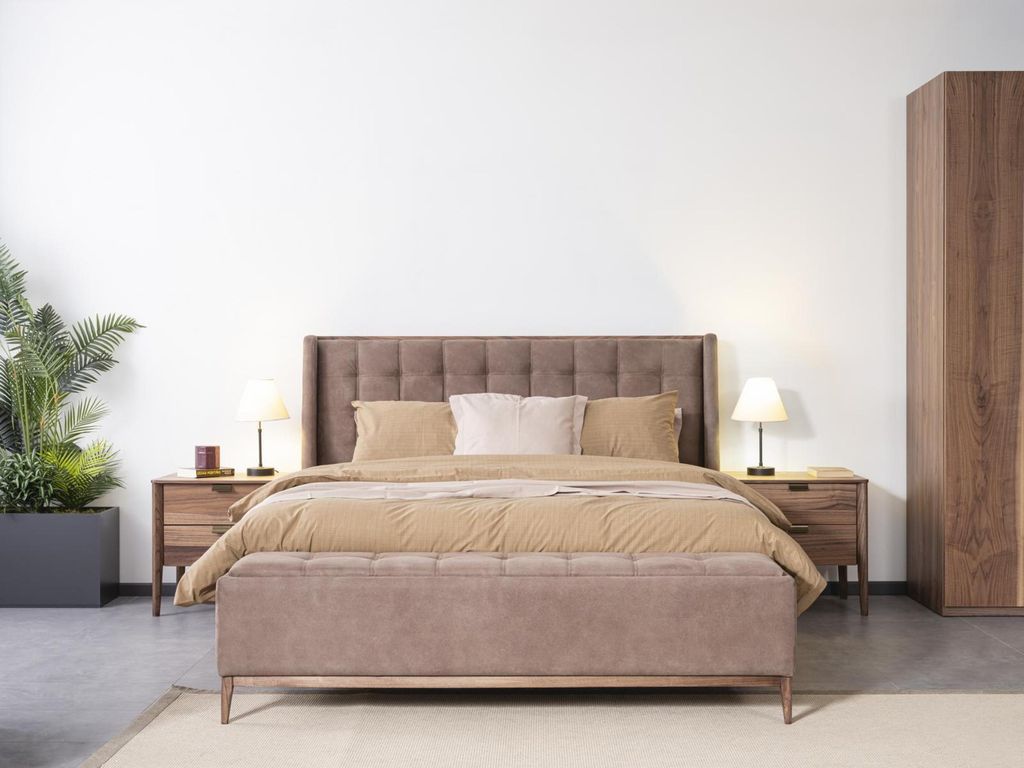 Bett Design Doppelbett Luxus Betten Polster Schlafzimmer Produktbild 