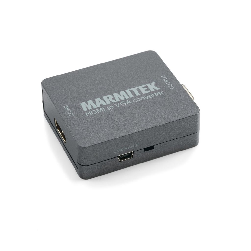 HDMI zu VGA Adapter - Marmitek Connect HV15 - HDMI auf VGA und Audio Konverter - 3,5 mm Audio-Anschluß - Full HD - 1080P - Keine Software notwendi...