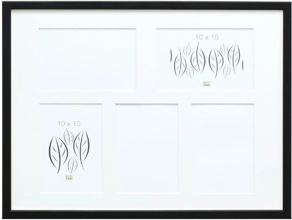 Deknudt S41JL2 Cornice Multipla Legno Nero 5 Foto 10x15 | Qualità