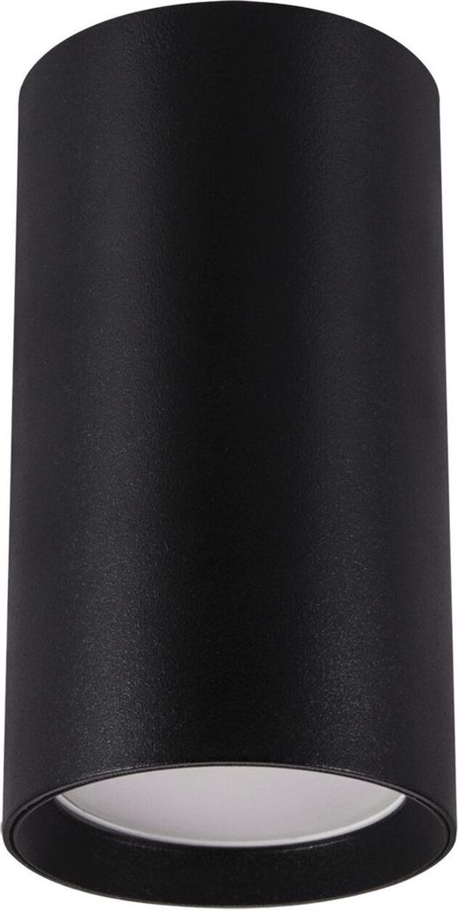 Deckenspot Aluminium GU10 D: 5,5 cm rund Aufputz Schwarz Spot Lampe Decke