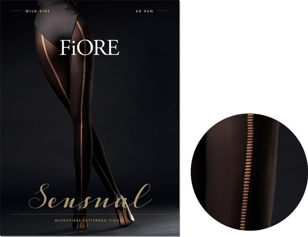 Damenstrumpfhose 60 Den Naht auf der Rückseite 2 Black Produktbild 