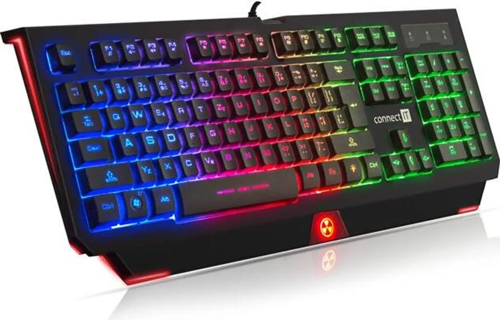 CONNECT IT BATTLE RNBW Clavier AZERTY avec Rétroéclairage LED Rainbow