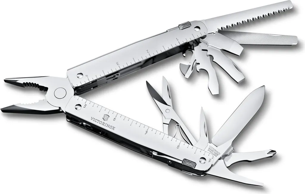 Multitool Victorinox Swiss Tool MX Argent avec Ouverture à une Main