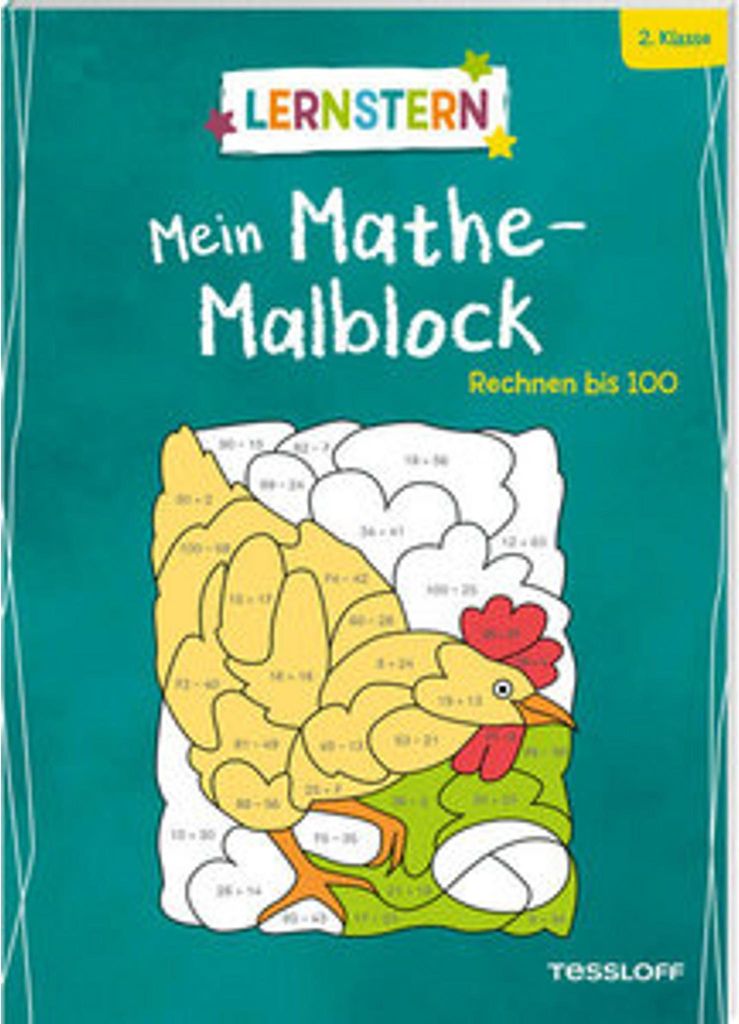 LERNSTERN. Mein Mathe-Malblock. Rechnen bis 100 Produktbild 