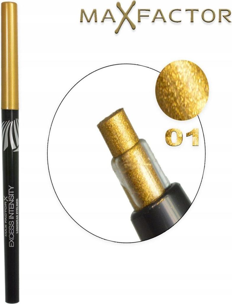 Max Factor Excess Intensity Longwear Eyeliner 01 Excessive Gold