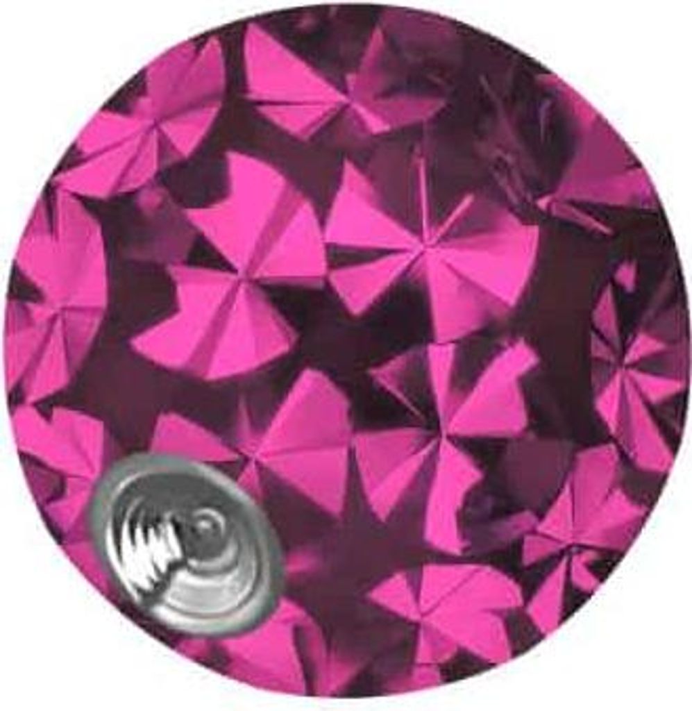 Piercing-Zubehör Chirurgenstahl Klemmkugel EPOXY Pink Kugelgröße: 3mm
