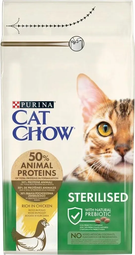 Croquettes pour chat stérilisé Purina Cat Chow au poulet format 15kg