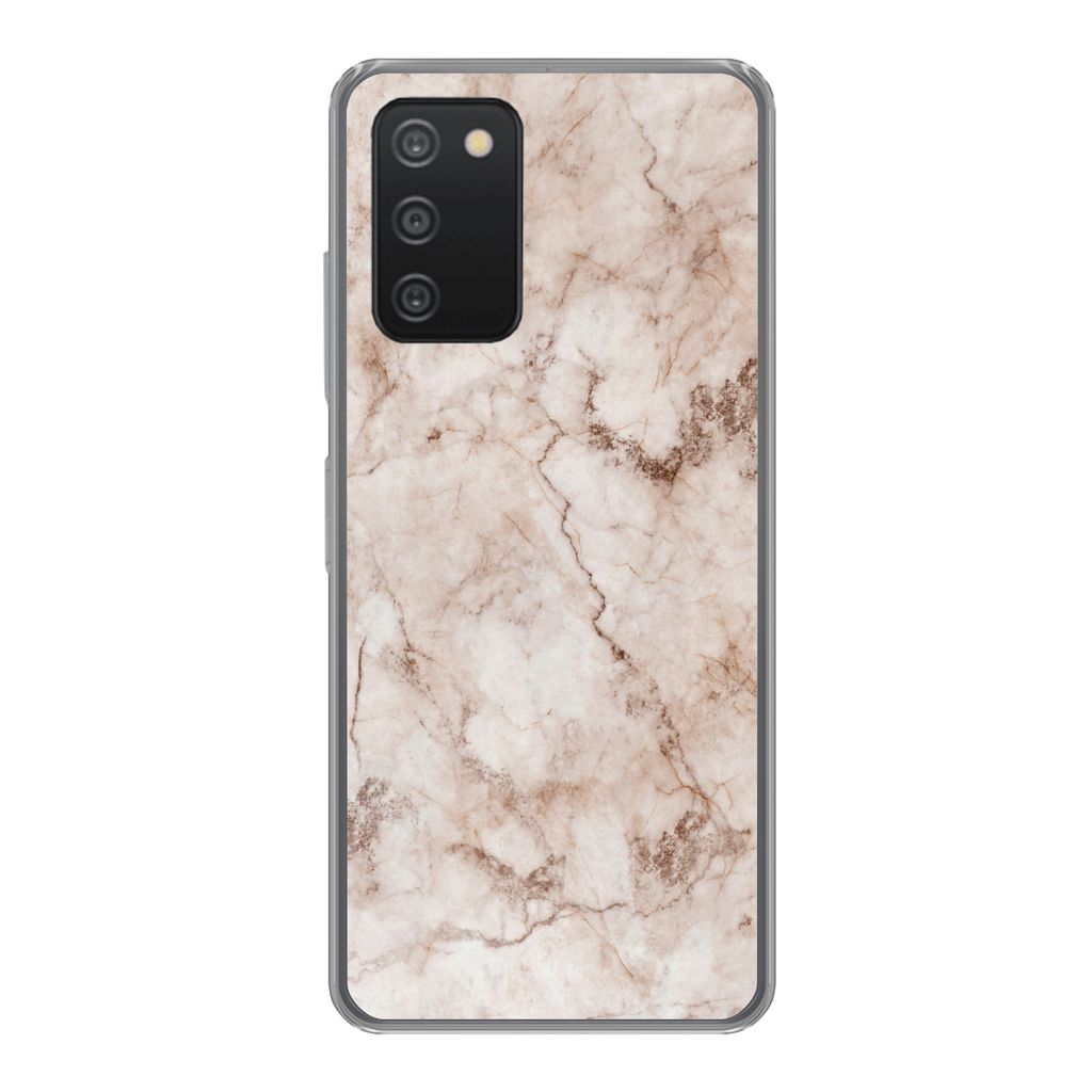 MuchoWow Handyhülle Schutzhülle Hülle für Samsung Galaxy A53 5G Marmor - Luxus - Braun Silikon Softcase Handy Hülle - Schutzabdeckung