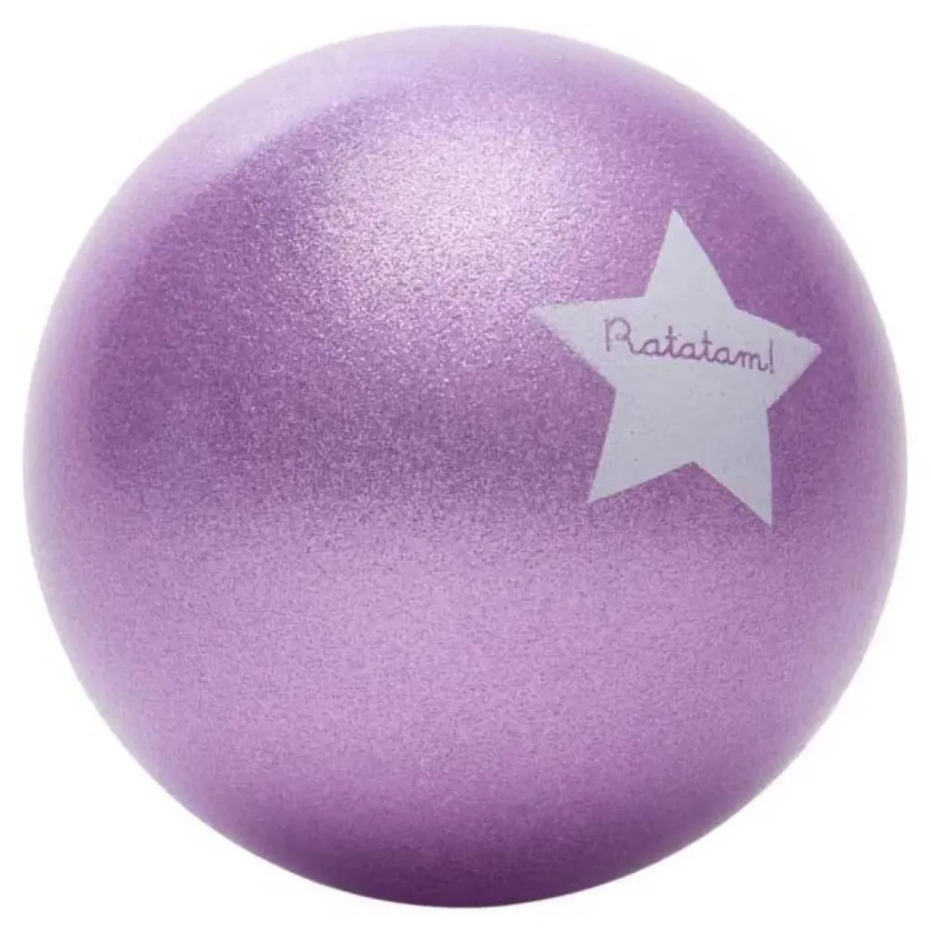 Petite balle de jeu 15 cm violette Ratatam résistante et ultra souple