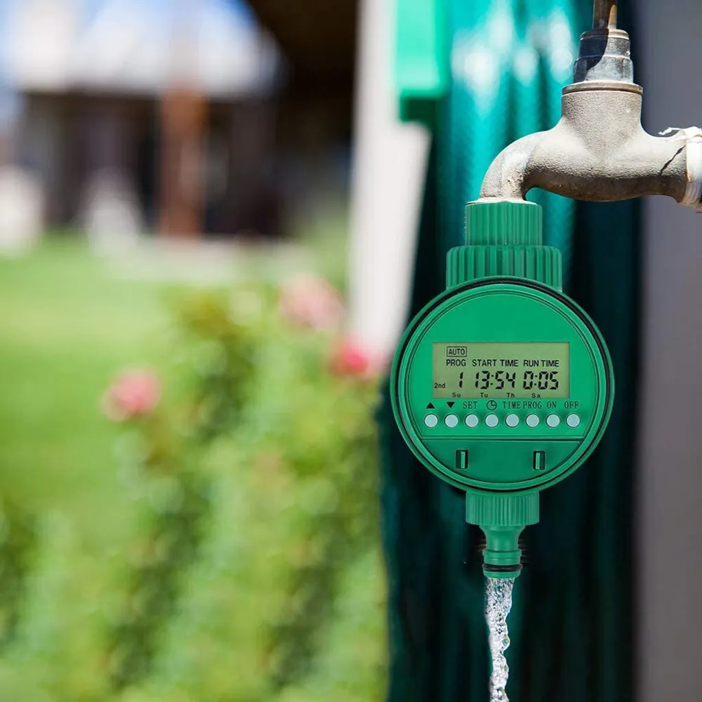 Programmateur d'Arrosage Digital LCD pour Vanne de Jardin Hebdomadaire - 13