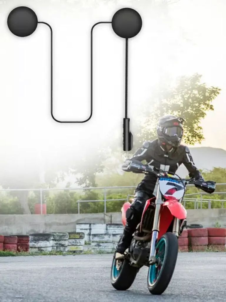 Motorradhelm-Headset, Lautsprecher, Kopfhörer, kabellos, Bluetooth, Motorrad, mit Mikrofon