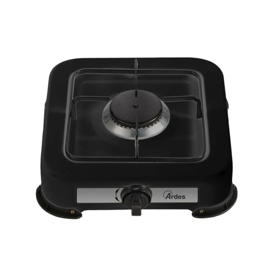 Table de cuisson gaz Ardes ODINO 1 Black pour studio et petite cuisine