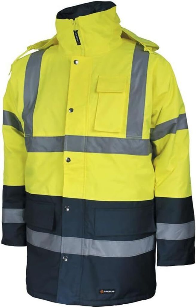 Winter Warnjacke WARNSCHUTZ PILOTENJACKE Arbeitsjacke Warnschutzjacke (BLIZAR-GELB) Gr. L