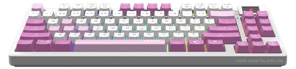 Clavier Compact MSI FORGE GK600 TKL Violet pour Setup Gamer Mobile - 4