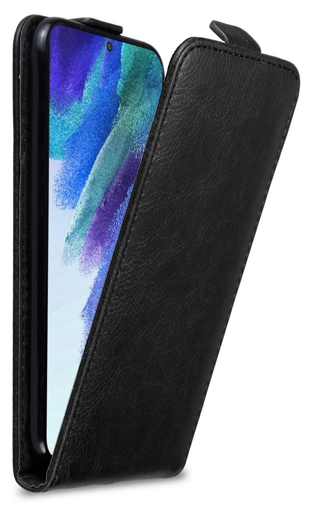 Cadorabo Hülle für Samsung Galaxy S22 PLUS Schutz Hülle in Schwarz Flip Etui Handyhülle Case Cover