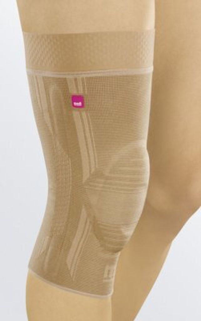 Genumedi Kniebandage extraweit,m.Haftband silber Gr.III,