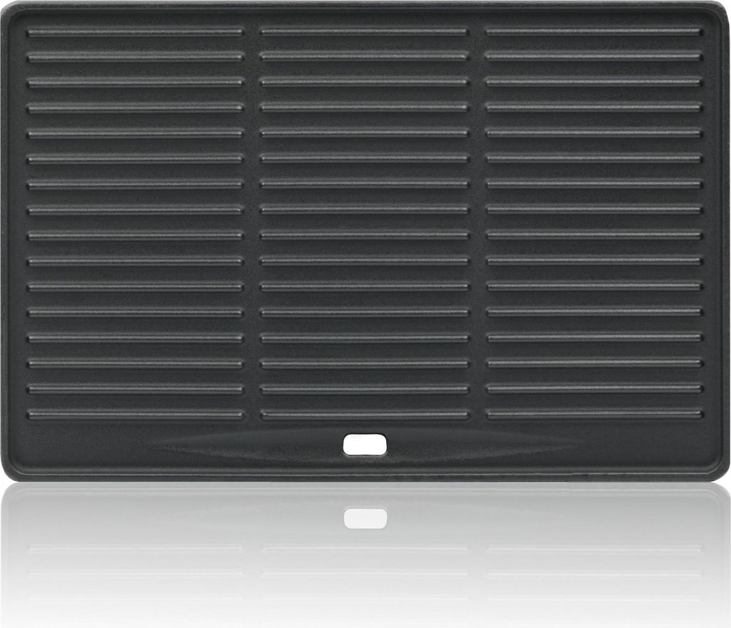 BBQ-Toro Gusseisen Grillplatte 41,5 x 27,5 cm | Wendeplatte, emailliert