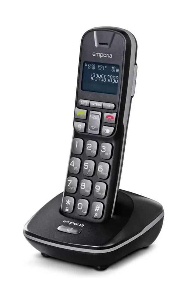Emporia TH21 Téléphone grosses touches avec bouton SOS et son amplifié
