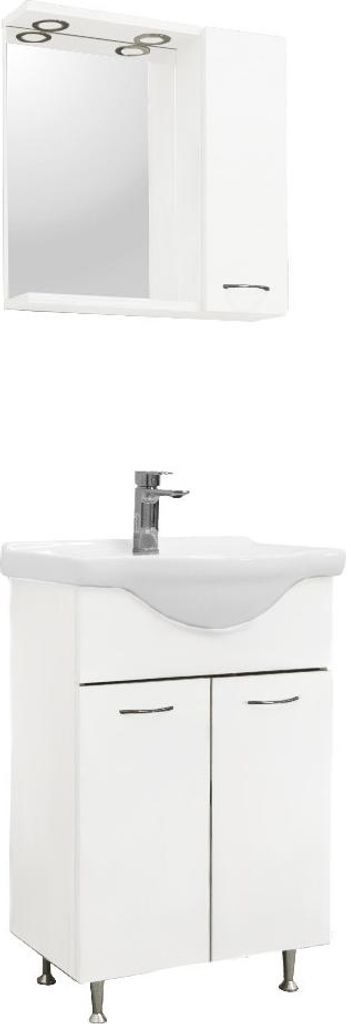 Leziter Ruben 55 Komplettbadmöbel Weiß