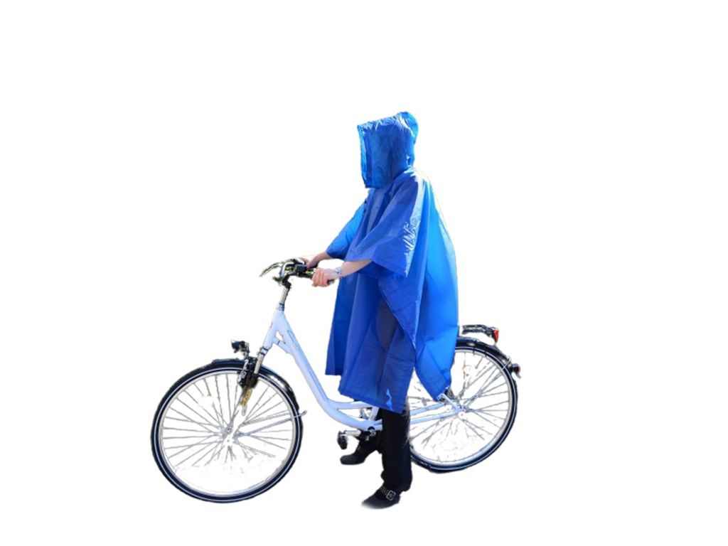 Poncho Regenponcho mit Kapuze Regencape Regenschutz Fahrrad Wandern Outdoor  2024