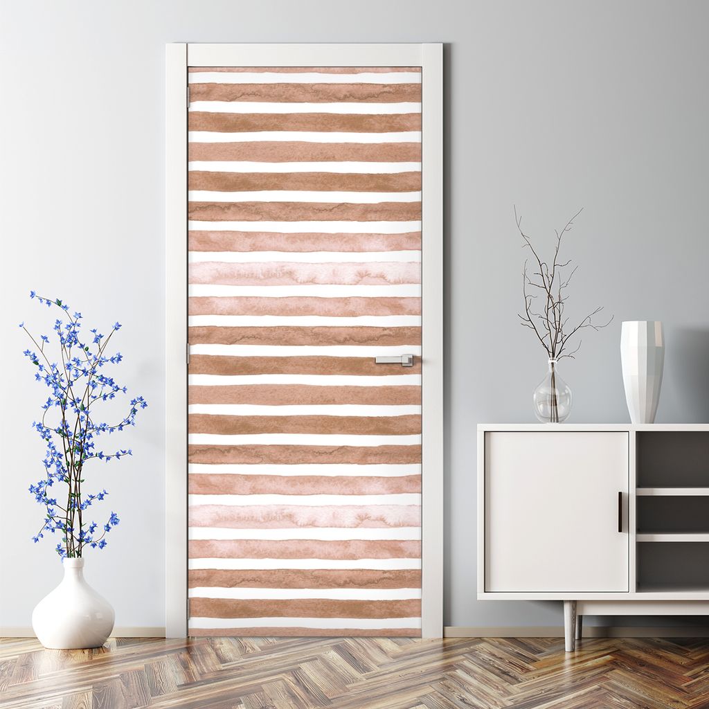 Dekorative Türaufkleber selbstklebend Klebefolie Dekorfolie Türtapete Pinselstriche 70 x 200 cm