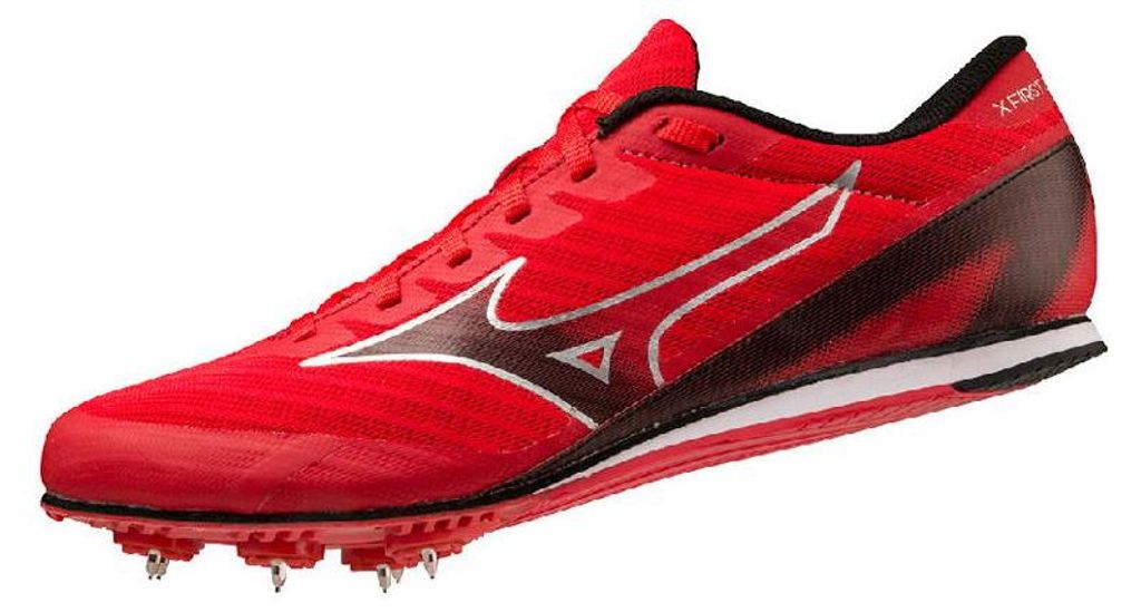 Mizuno Herren Profi Leichathletik Schuhe X FIRST - U1GA2332, Farbe:Rot, Herren Schuhe:42.5