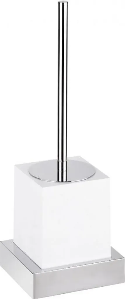 Goupillon de toilettes GAMMA en résine mat blanc 38,5 cm design épuré