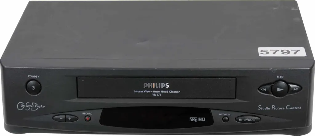 Philips VR171 magnétoscope 2 têtes avec suivi d'image automatique HQ