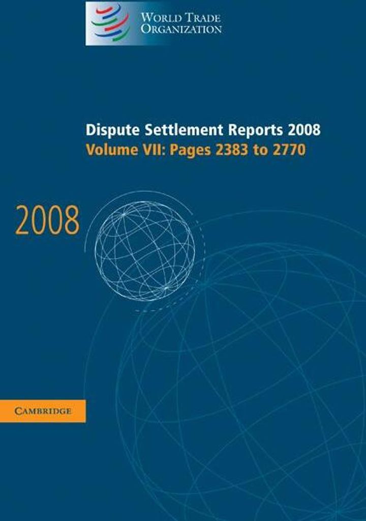 Dispute Settlement Reports 2008