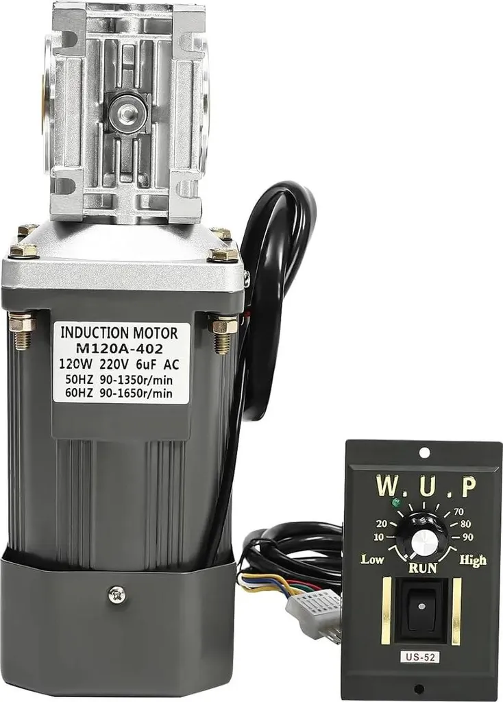 Moteur à engrenages à vis sans fin CA 120W 220V réversible avec régulateur