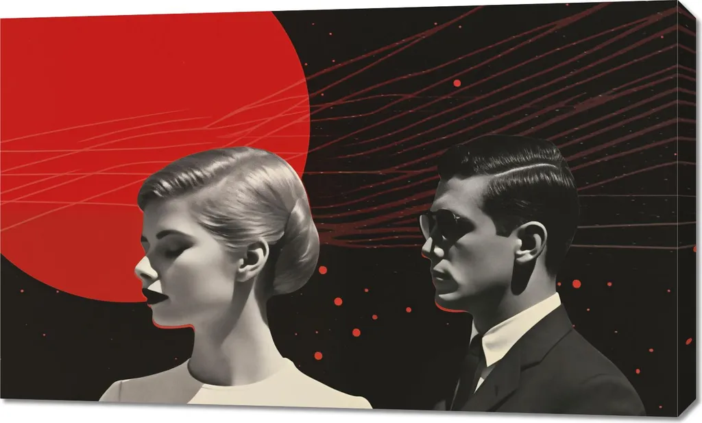 Habillez vos Murs avec l'Image Chicanes Rétro Futuristes 100 x 60 cm Art