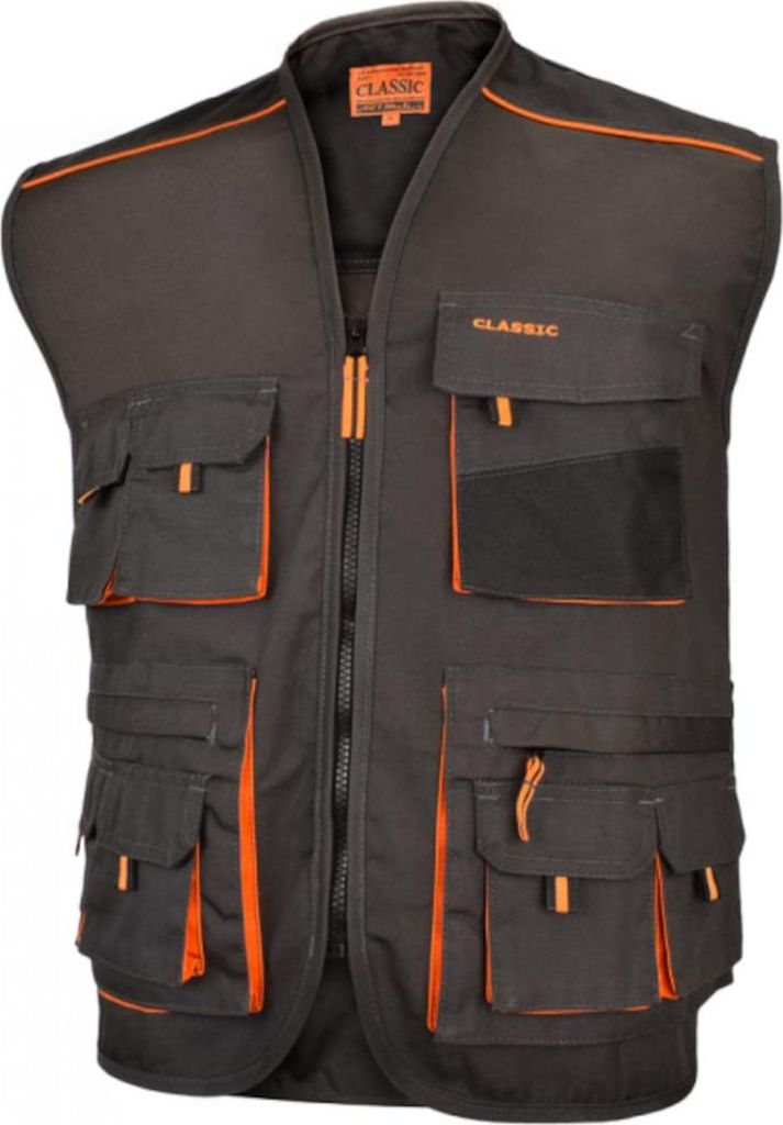 Arbeitskleidung Art.Mas Classic Orange Weste Arbeitsweste Produktbild 