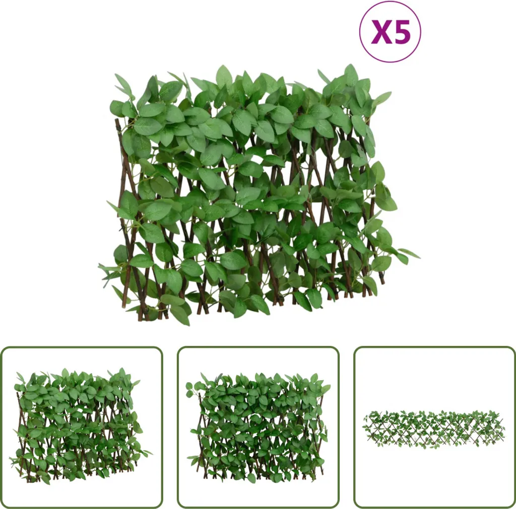 Traliccio Edera Artificiale Estensibile 5 pz 180x30 cm | The Living Store