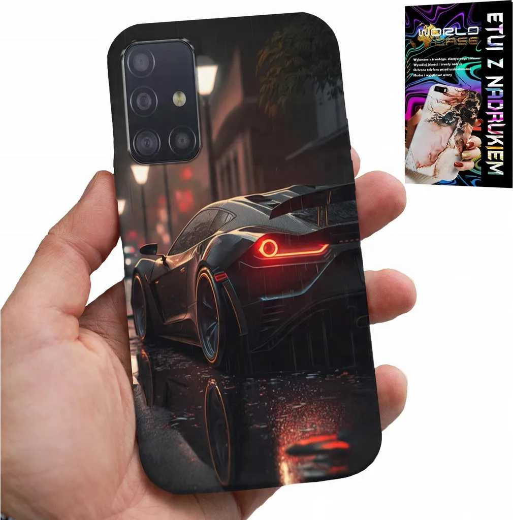 Regalo Uomo Cover Samsung Galaxy A51 - Auto Sportive Vetro Fan