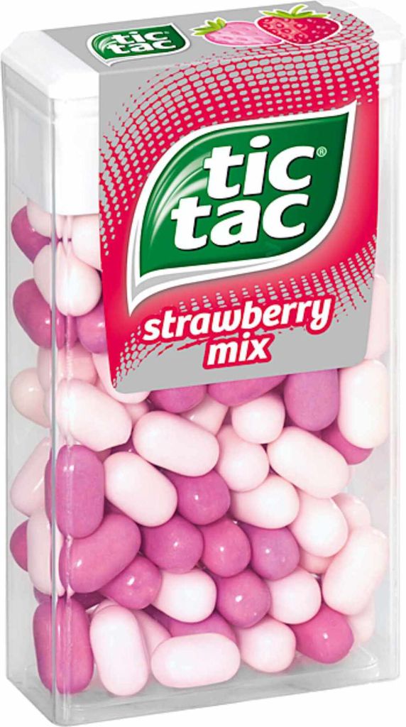 Tic Tac Strawberry Mix 100er (49g Dose) Produktbild 