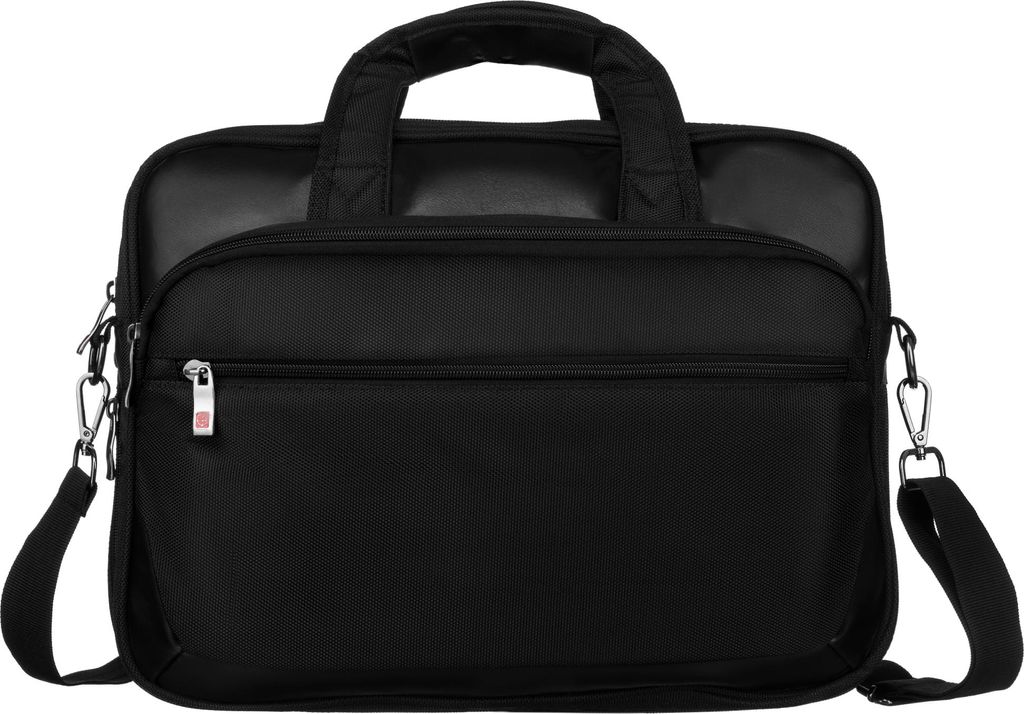 Peterson | Praktische Laptoptasche, für bis zu 15 Zoll, Schwarz, 43x32x6 cm