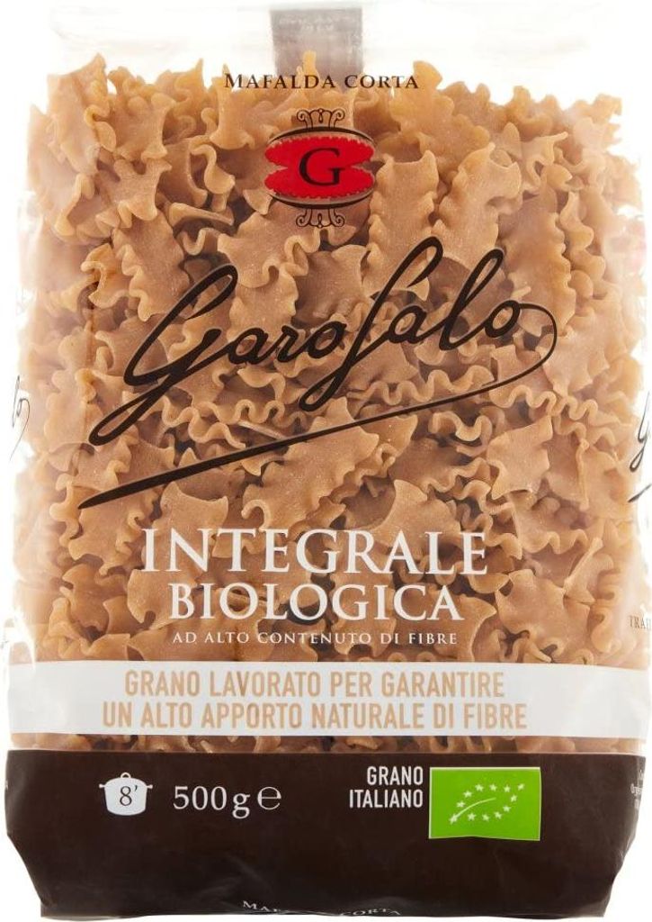 24x Garofalo Pasta di semola integrale di grano duro -Produkt Mafalda Corta N° 5-79 Vollkornnudeln hartweizengrieß Neapolitanische Pasta Packung ...