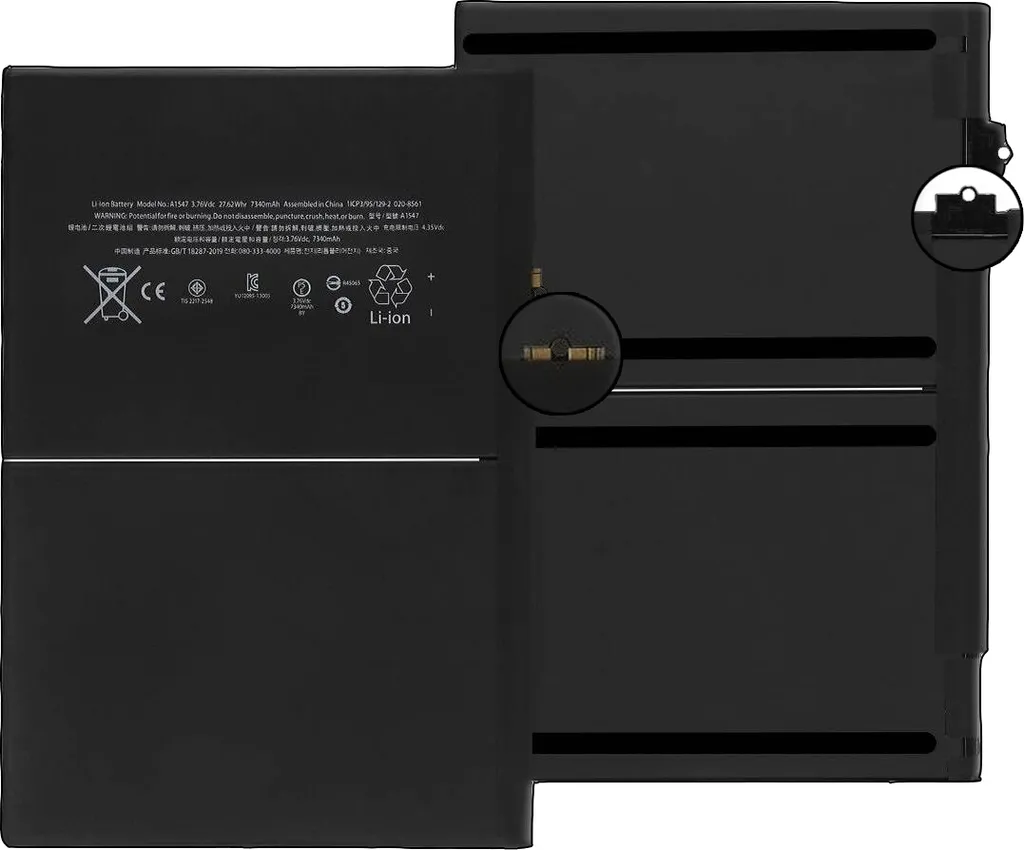 Batterie Li-Ion 7340 mAh pour iPad Air 2 A1566 A1567 Performances Longue Durée