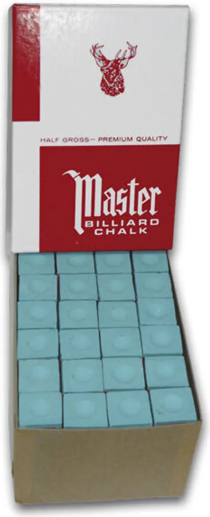 Master Billard Craie 72er Vert - Craie de Snooker Officielle Master
