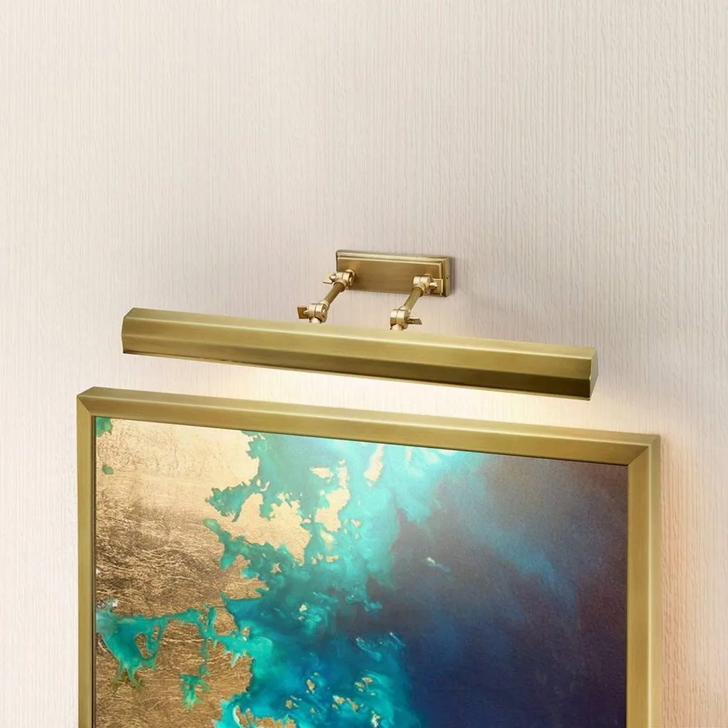 Éclairage Mural pour Grand Tableau Salon Laiton Style Classique 65 cm - 6