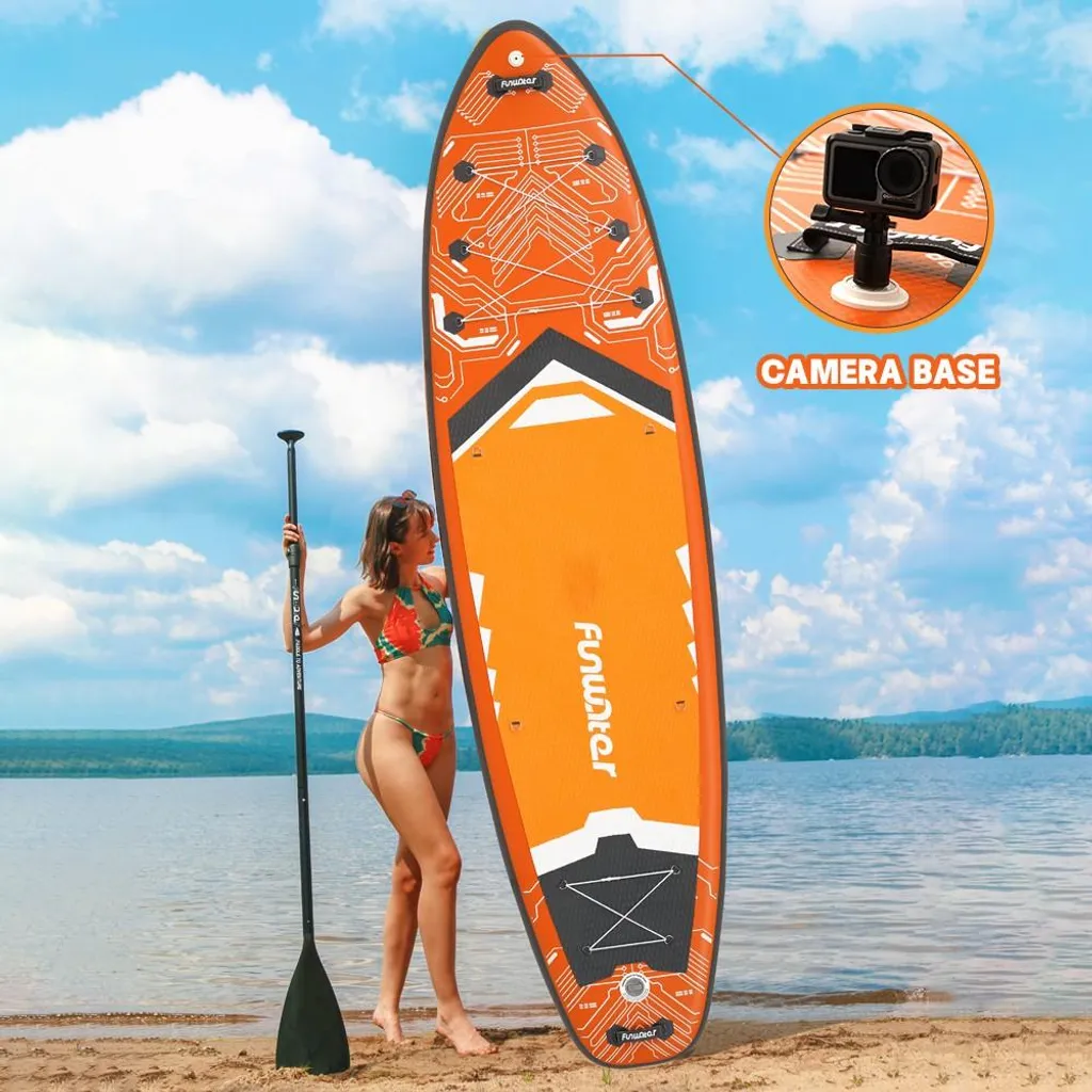 Planche paddle avec pad antidérapant EVA et trois ailerons