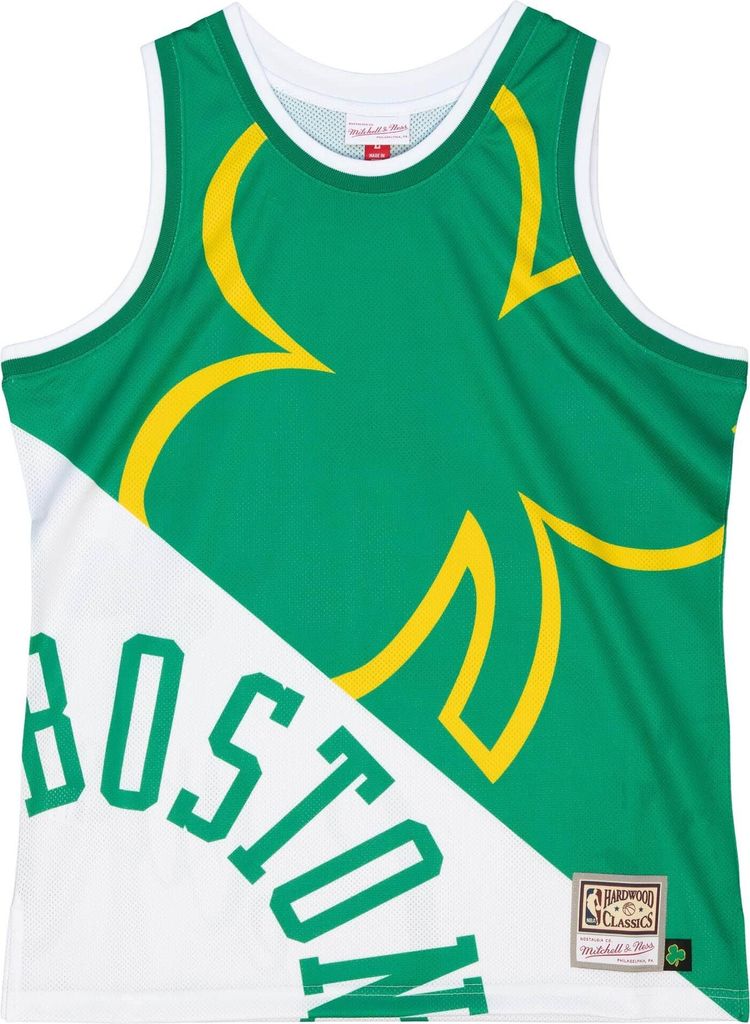 Boston Celtics NBA Mitchell & Ness Big Face Fashion 5.0 Tank Top-M