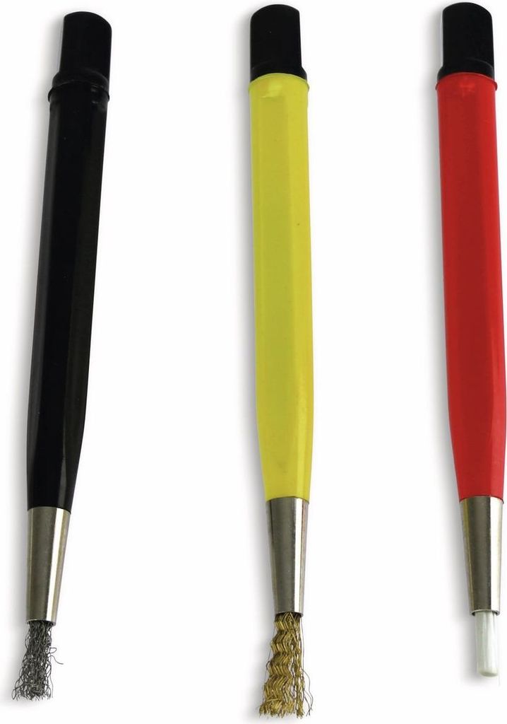 3er Set Rostradierer Rost Radierer Entroster Stift Stahl Produktbild 