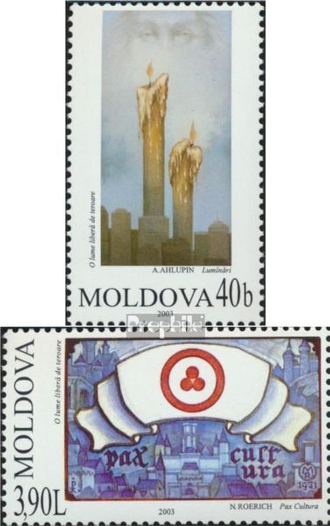 Briefmarken Moldawien 2003 Mi 472-473 (kompl.Ausg.) postfrisch Kampf gegen den Terror