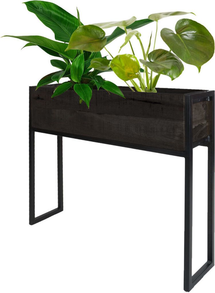 Pflanzgefäß Faab Schwarzes Mangoholz 84 cm