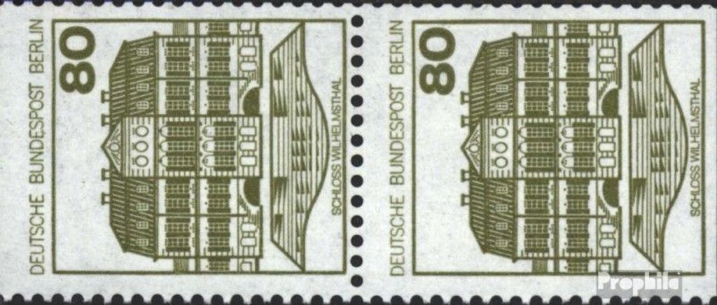 Briefmarken Berlin (West) 1982 Mi 674C/D senkrechtes Paar gestempelt Burgen und Schlösser