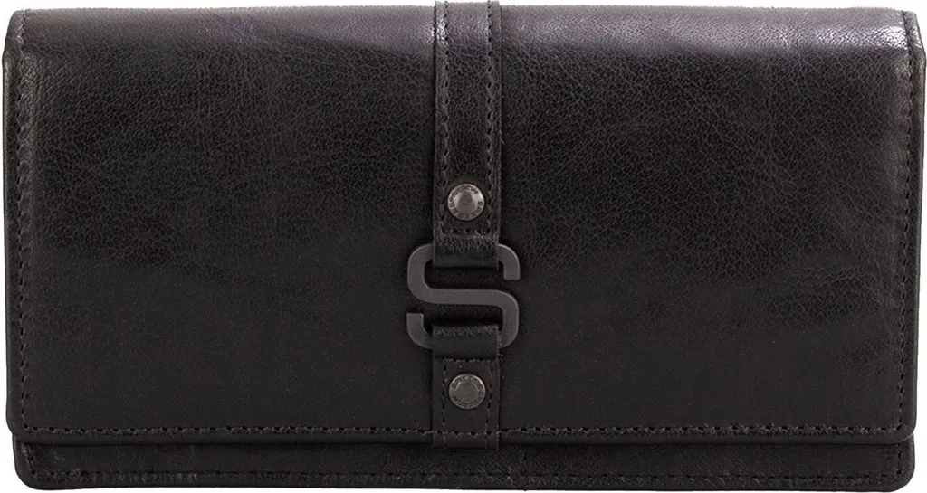 Spikes & Sparrow Gayle Wallet RFID Black - Portafoglio Donna in Pelle
