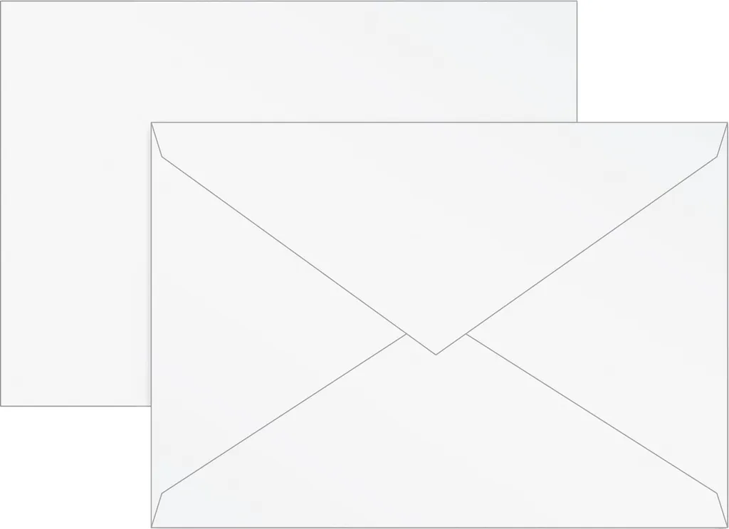 Lot 5 Enveloppes B6 Perlées Brunnen : Finissez-en avec le Papier Terne