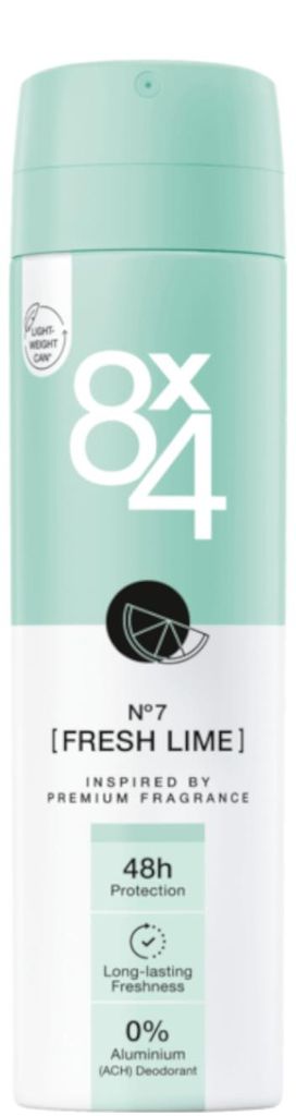 8x4 women Deodorant No.7 Fresh Lime 150 ml